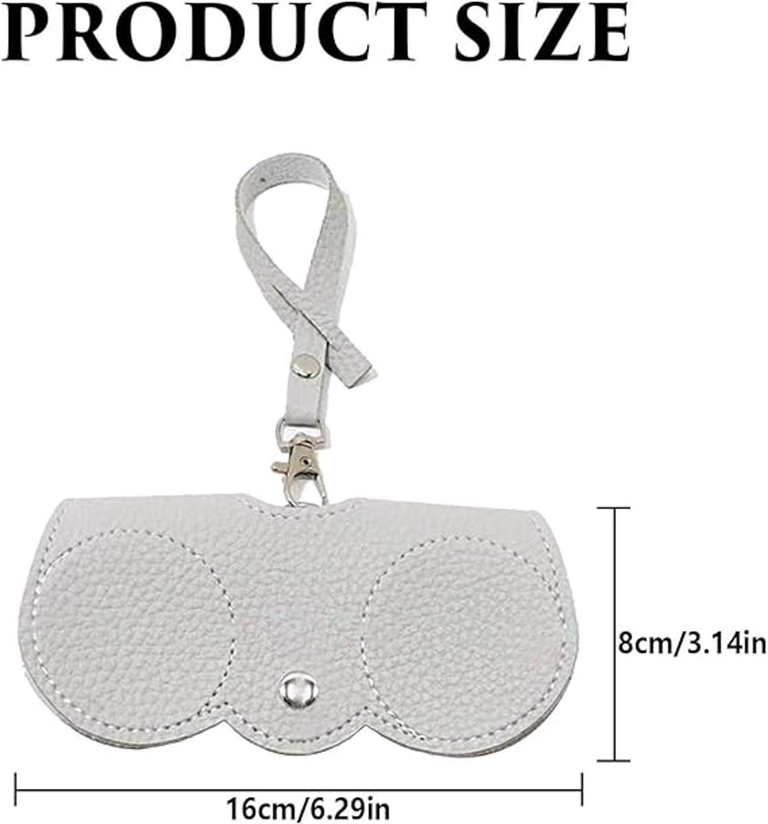 pieces - leather sunglasses bag - soft leather glasses case - portable glasses case - fashionable glasses case - ultra-thin anti-scratch case - travel glasses — image 2