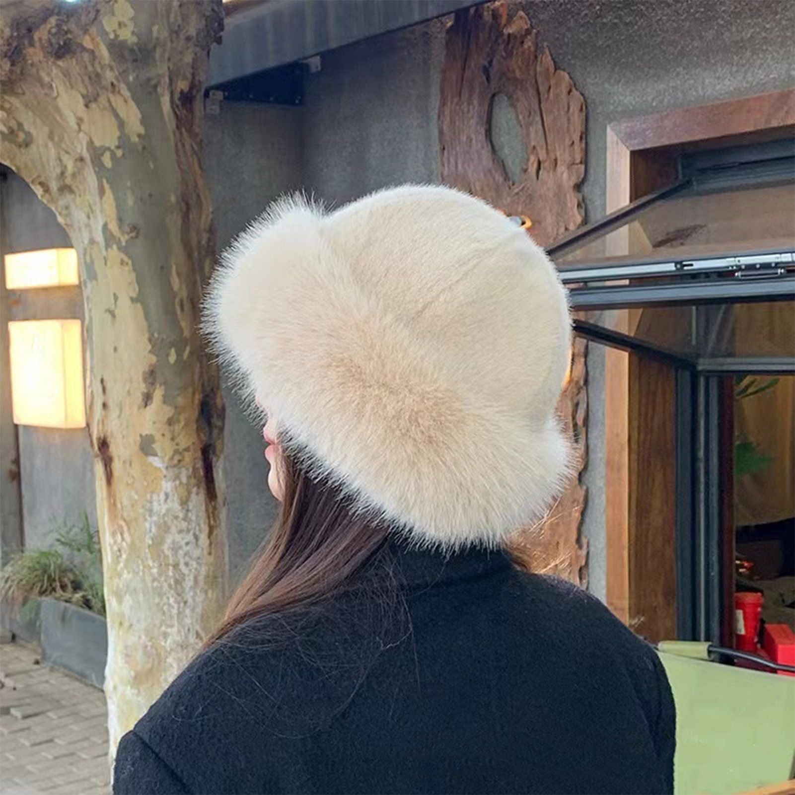 Women's Mongolian Fur Hat with Fur Trim, Windproof and Ear Protection for Cold Weather and Snow β image 5