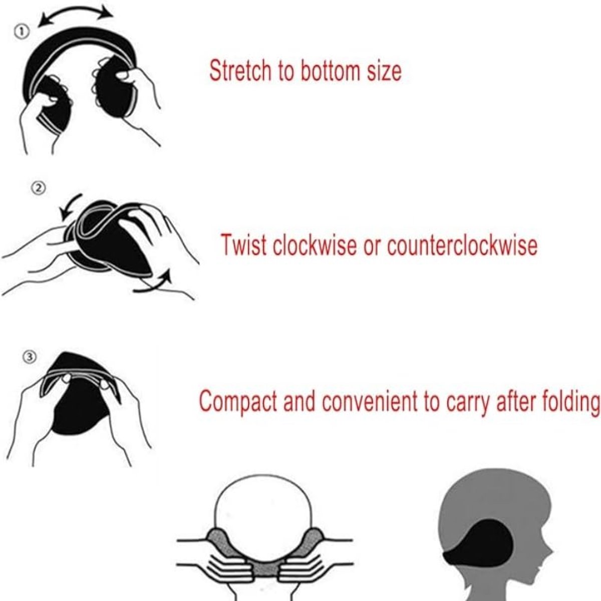 Earmuffs - Fleece Earmuffs - Knitted Earmuffs - Earmuffs for Adults - Warm Earmuffs - Warm Winter Earmuffs - Foldable - Unisex, Suitable for Outdoor Activities โ image 2