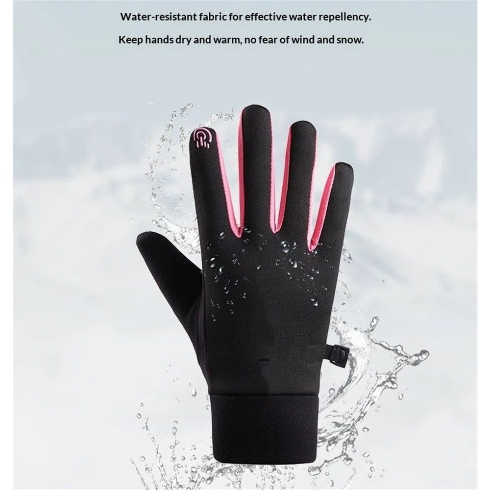 2 pairs Women's Sun Protection Touchscreen Driving Gloves,for Boys Girls Aged Cycling Running glove（gray pink） — image 3