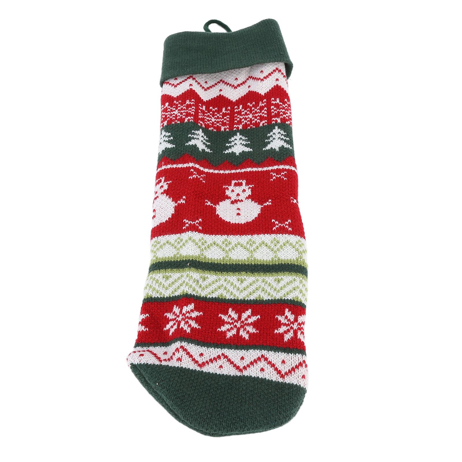 Christmas Decorations Children Sock Ornament Gift Bag Home Decoration for FestivalGreen Rope — image 6