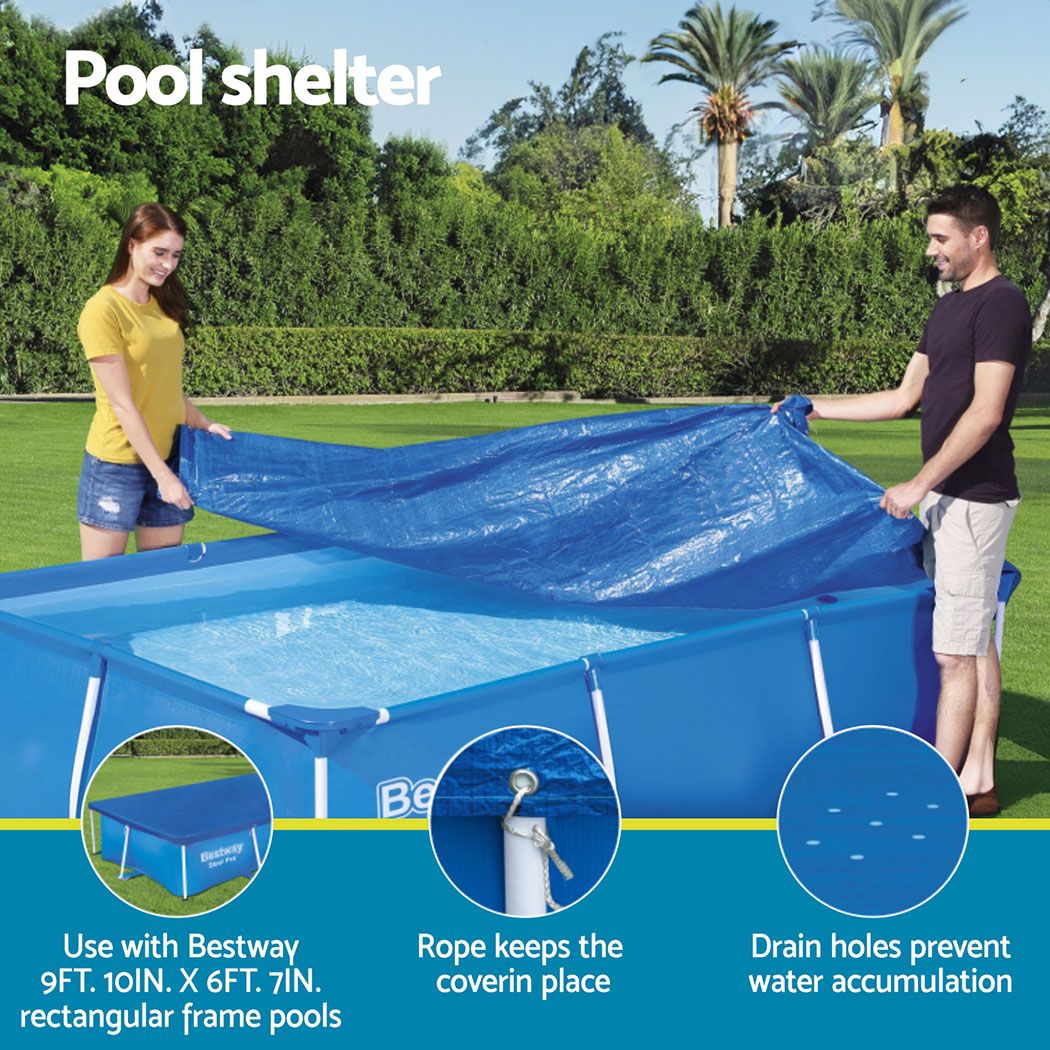 Bestway Pool Cover 58106 Fits 3x2.01m Above Ground Swimming Pool PE Blanket โ image 4