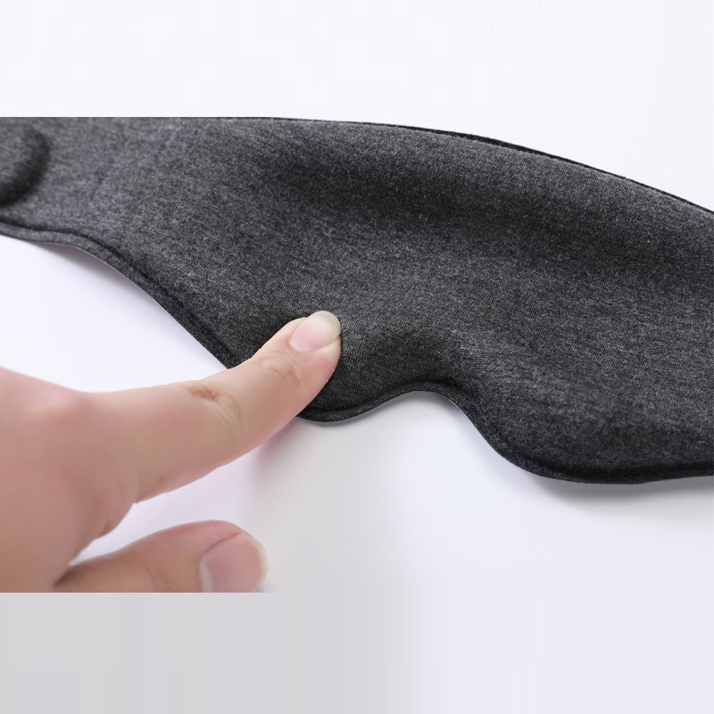 2pcs 3D Contour Blackout Sleep Mask - Ergonomic Eye Mask, Provides Total Darkness and Comfortable Sleep, Adjustable Strap(black) โ image 4