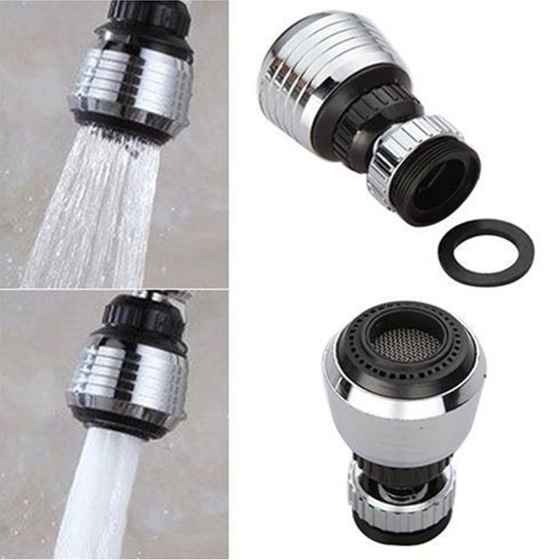 2PCS 360 Degree Swivel Faucet Aerator Deluxe Water Saving Faucet Sprayer Water Saving Bubbler Pressurized Faucet Filter Kitchen