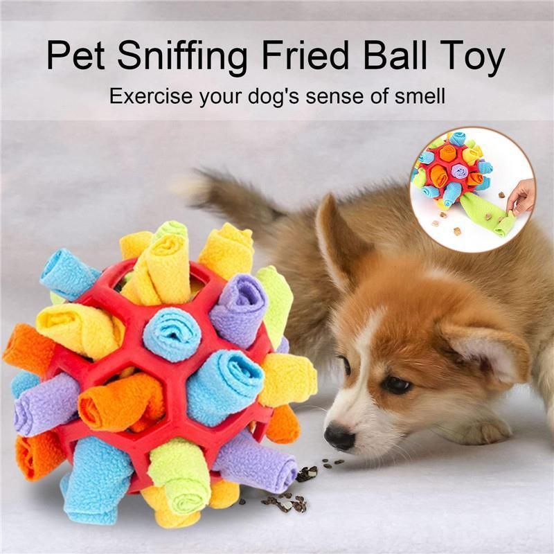 Snuffle Ball Dog Toy for Treat Dispensing and Nose Work Training Soft Washable Feeder β image 3