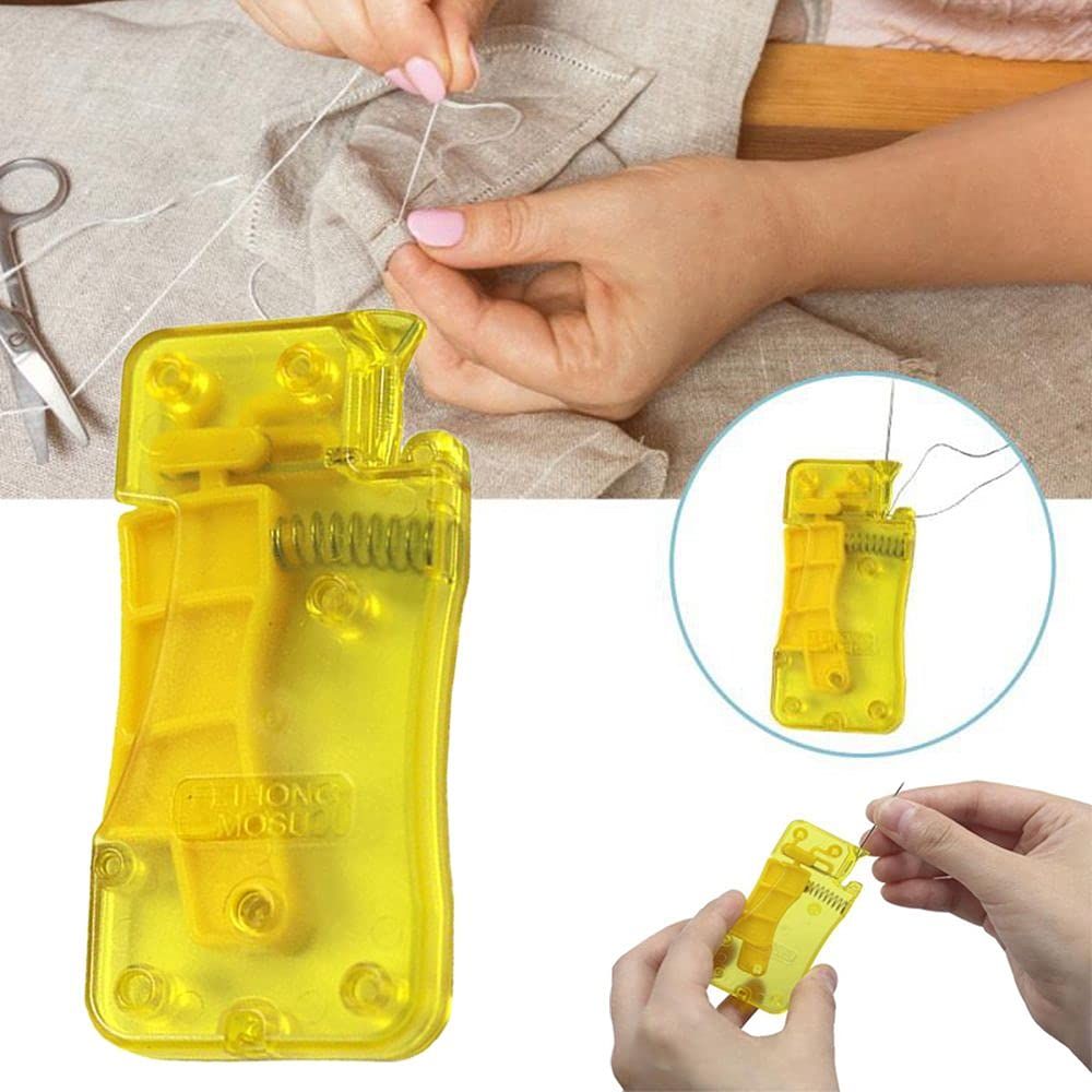 Crafting Tools,Easy to use Plastic Crafting Hand Sewing Home Supplies Assistance Needle Threader Automatic Threader — image 4