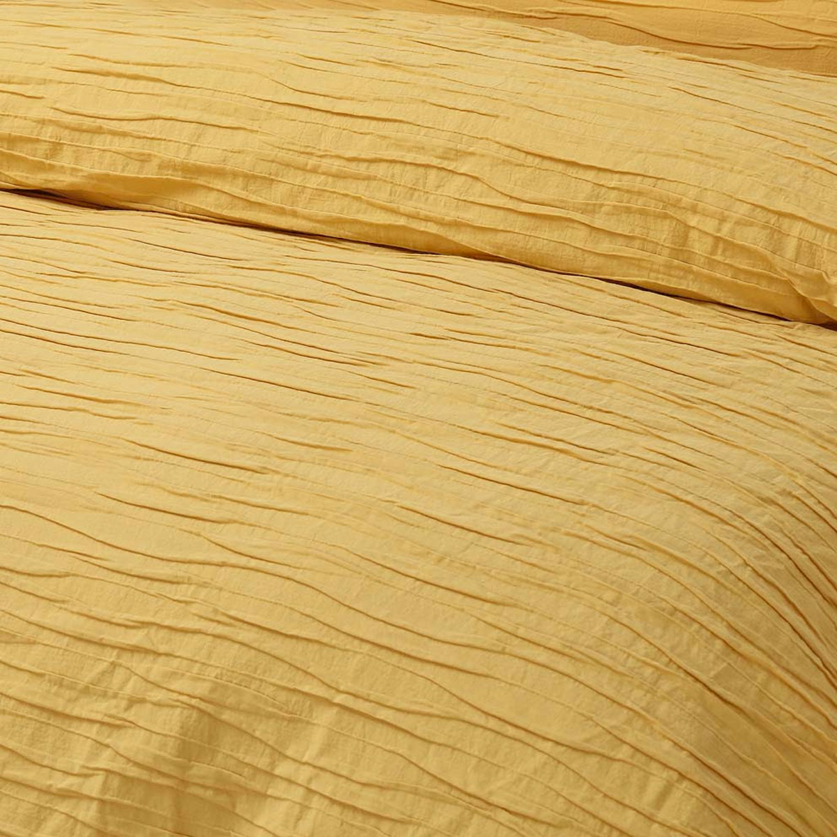 Vintage Design Homewares Malvern Ochre Cotton Quilt Cover Set Single — image 2
