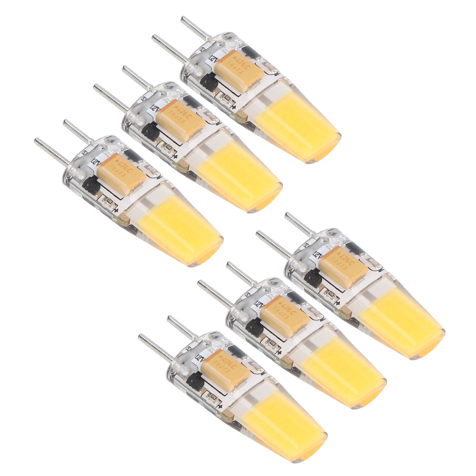 6PCS GY6.35 Bulb 5W AC DC12V COB Light Bulb Energy Saving Silicone Ceiling Lamp Bulb for Living Room โ image 3