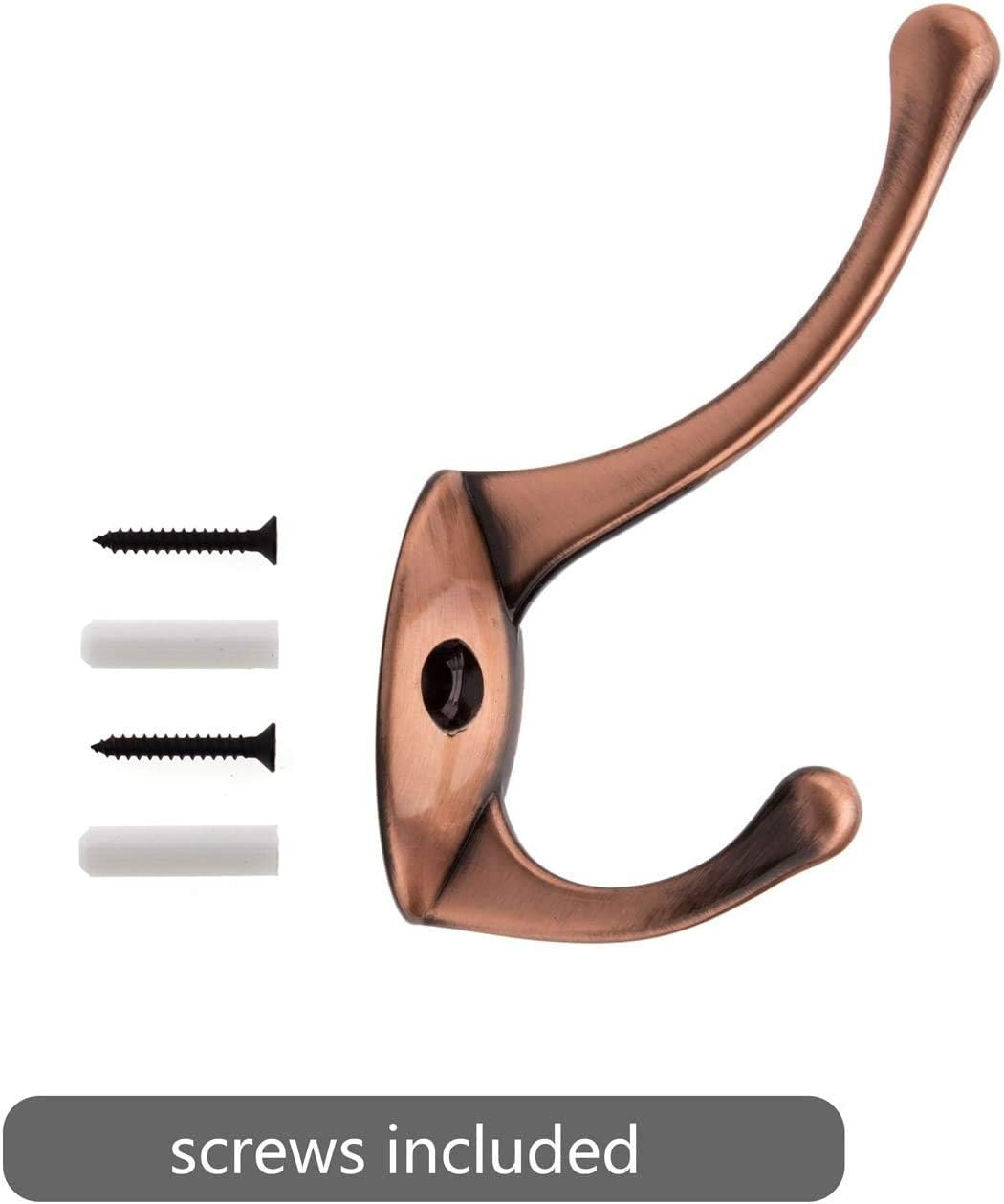Bathroom Coat Hooks, Decorative Hanger Rack for Hanging Towel, Jacket, Handbag, Scarf, Keys, Solid Wall Mounted Home Kitchen Garage Closet Storage & — image 4