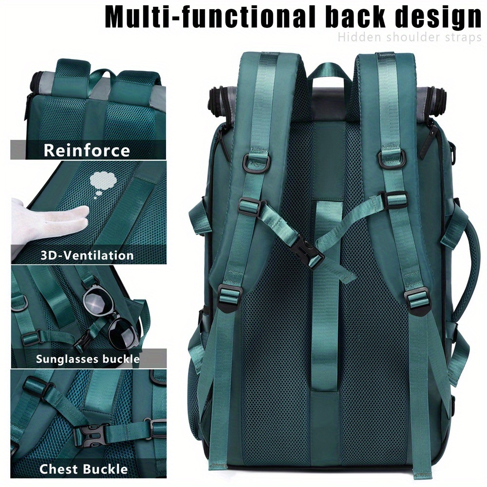 18.1-inch Easy-Travel Bag (46×30×16 cm): Four carrying modes in one bag, with independent shoe compartment and freely switchable hidden shoulder — image 3