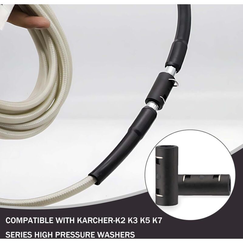 Pieces Connecteurs of Extension for Hose High Pressure Cleaners High Compatible with Karcher K2 — image 4