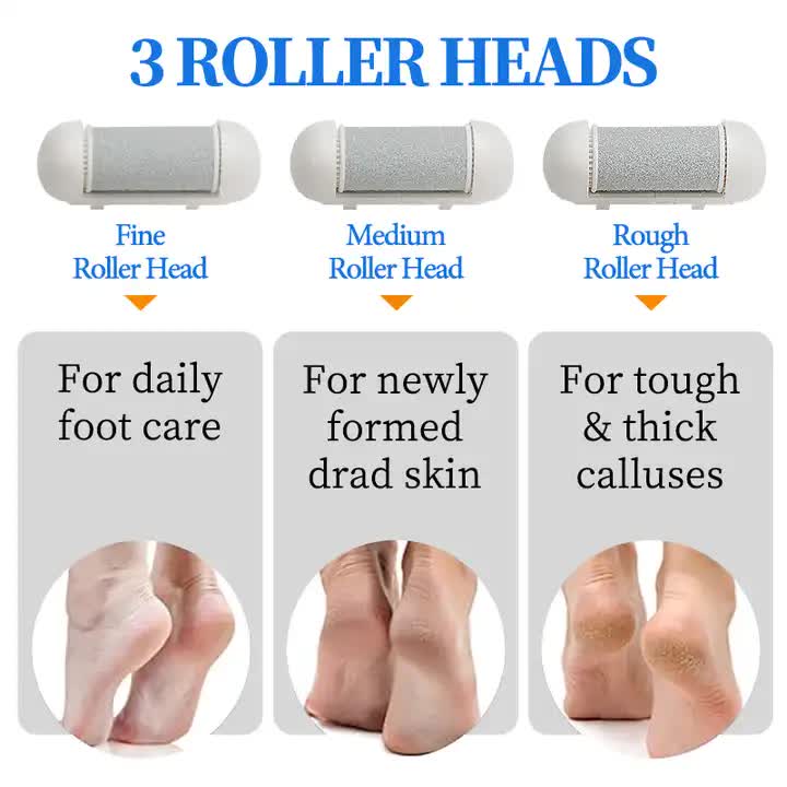 017 Black Electric Foot Callus Remover - Rechargeable Waterproof Pedicure Tool with Automatic Dead Skin Removal โ image 4