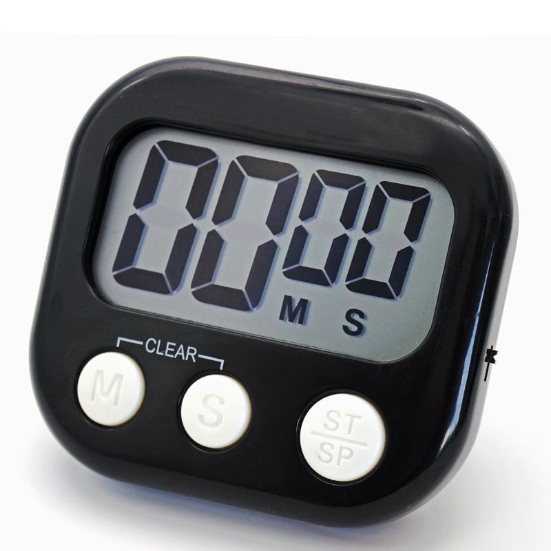 Small Digital Timer for Kitchen Cooking Baking Sports Office Meeting Multi-Function Count Up Countdown Magnetic Backing