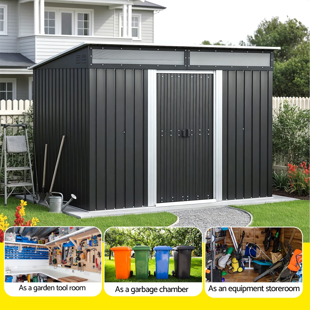 Giantz Garden Shed Outdoor Storage 2.60x1.95M Tool Sheds Workshop House Shelter โ image 4