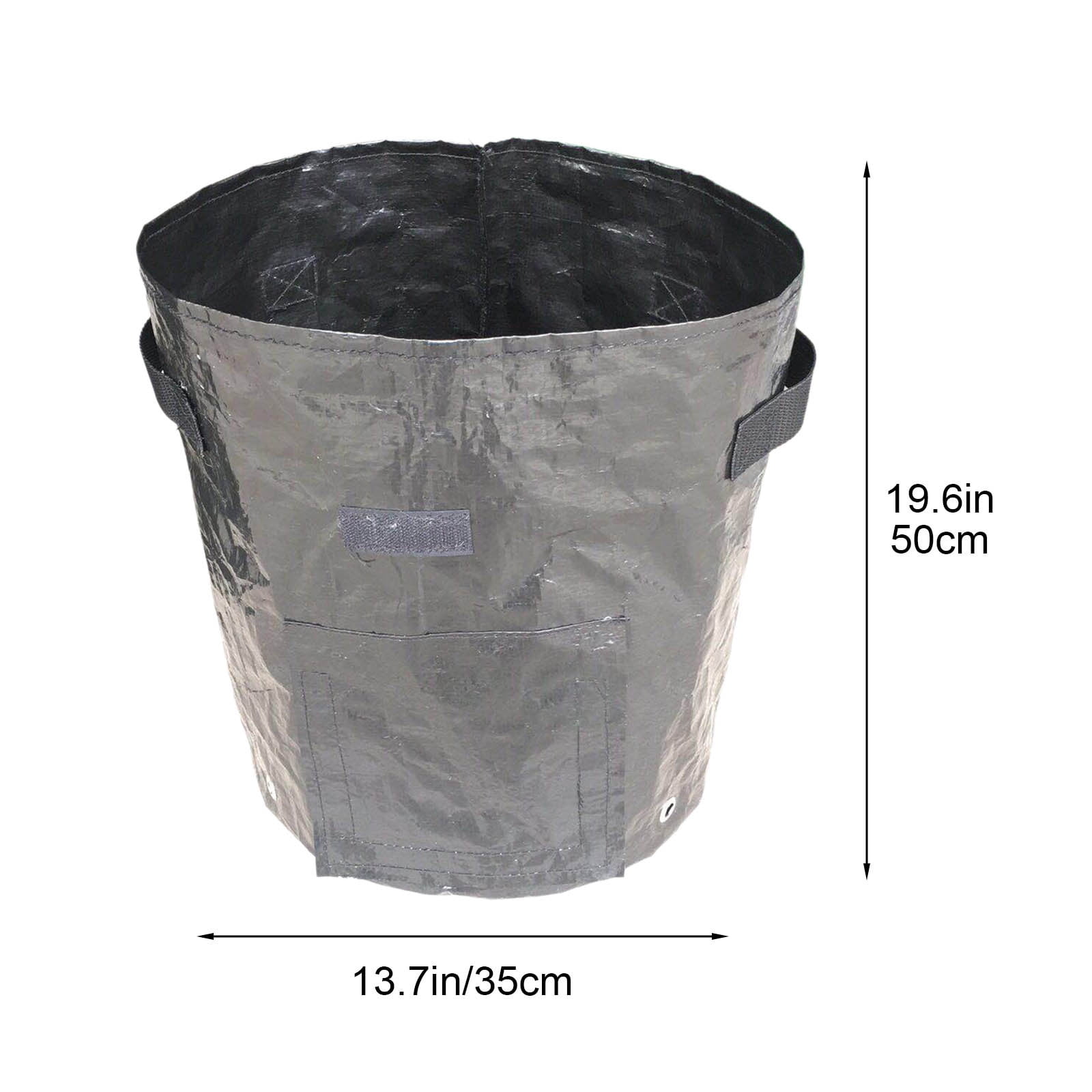 34x35cm Potato Grow Bag with Side Window & Handles 14" x 20" Black#4 — image 3