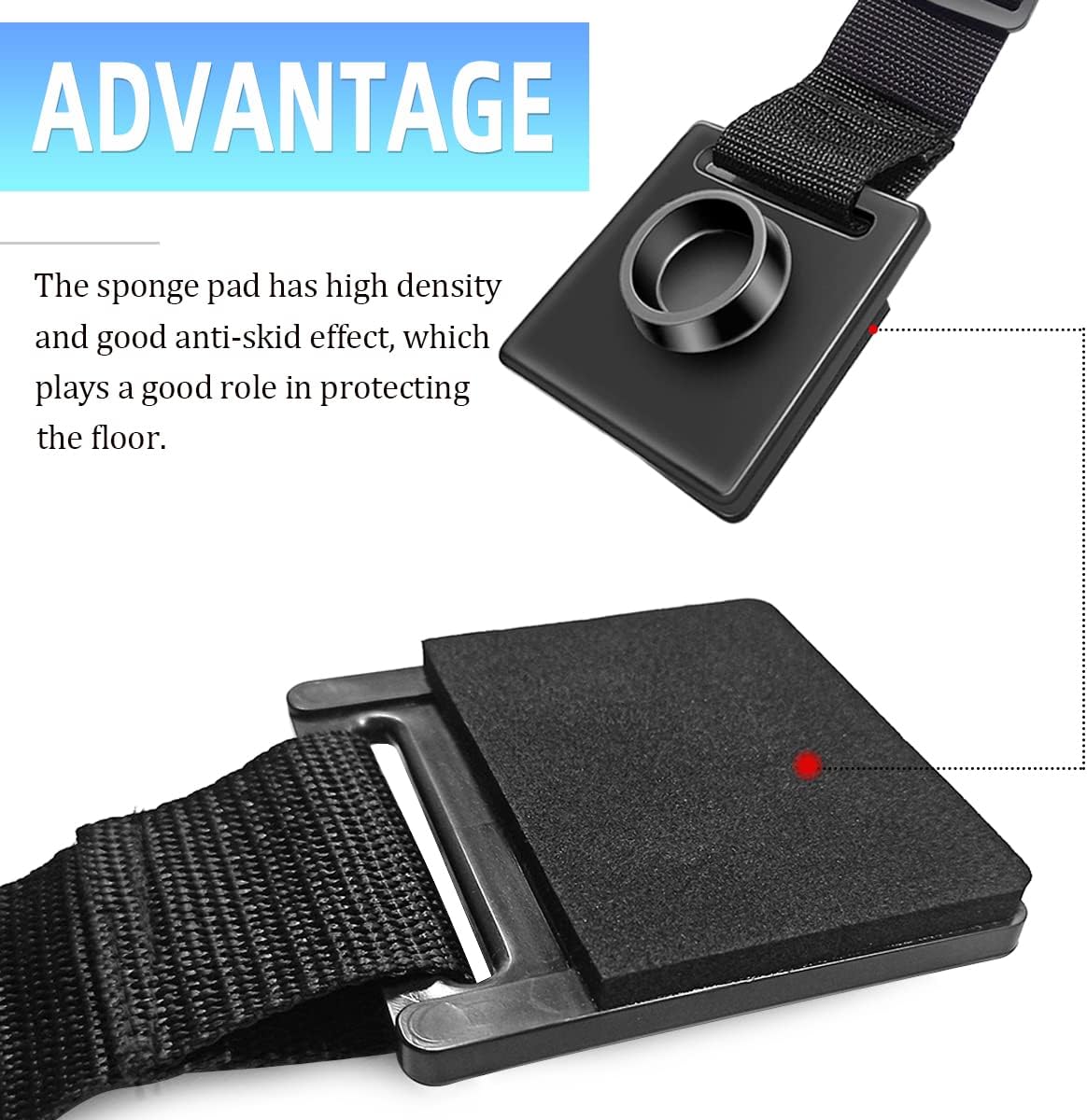 1 Pcs Cello Endpin Anchor, O-ring Stopper Thick Pad Rubber Endpin Tip Cap Cello Antiskid Device Adjustable Strap for Protective Floor Scratch Resistant Musical — image 5