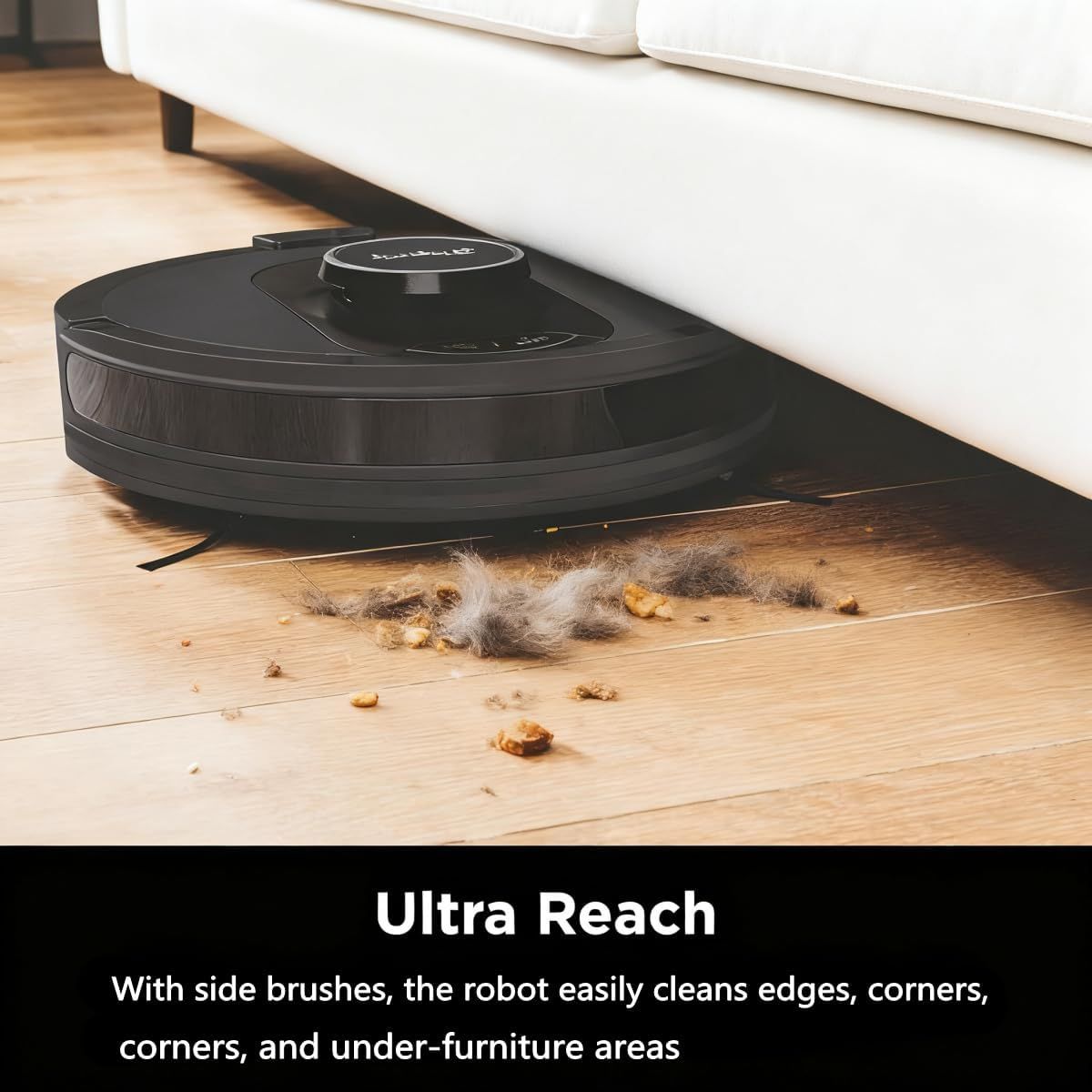 6-Pack IQ Robot Side Brushes, or Shark Robot R100, R101AE, RV1000, RV1001AE, RV1001, UR1005AE, RV911S Vacuum Models Anti-Tangle Pet Hair, Carpets, Hard loors — image 4