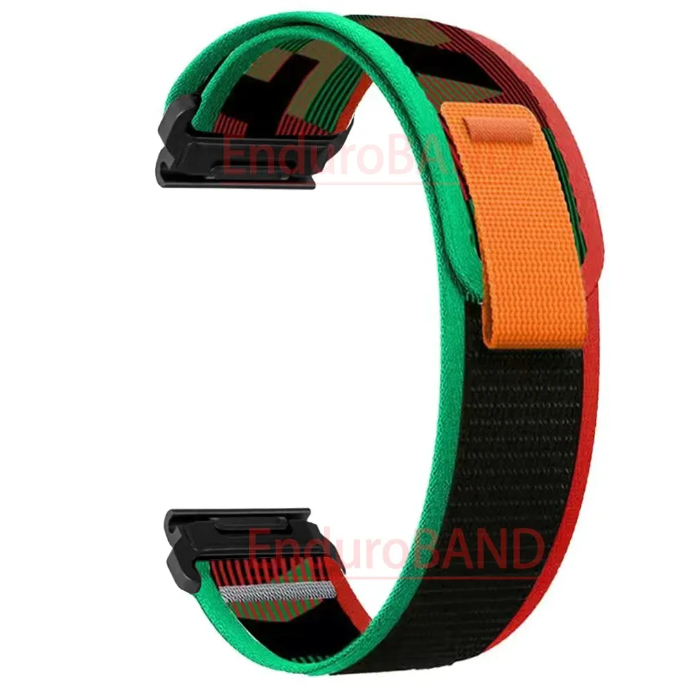 Nylon Watch Band Compatible with Garmin Fenix 7 7X 6X Pro Enduro Instinct Mk1 Epix Gen 2 A7, 22mm