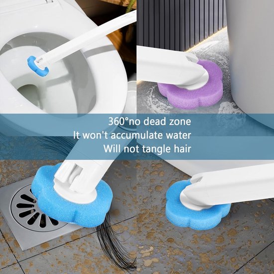36 Piece Toilet Brush Replacement Heads - With Cleaning Solution & Fragrance - 360° Deep Cleaning - For Hard-to-Reach Corners — image 3