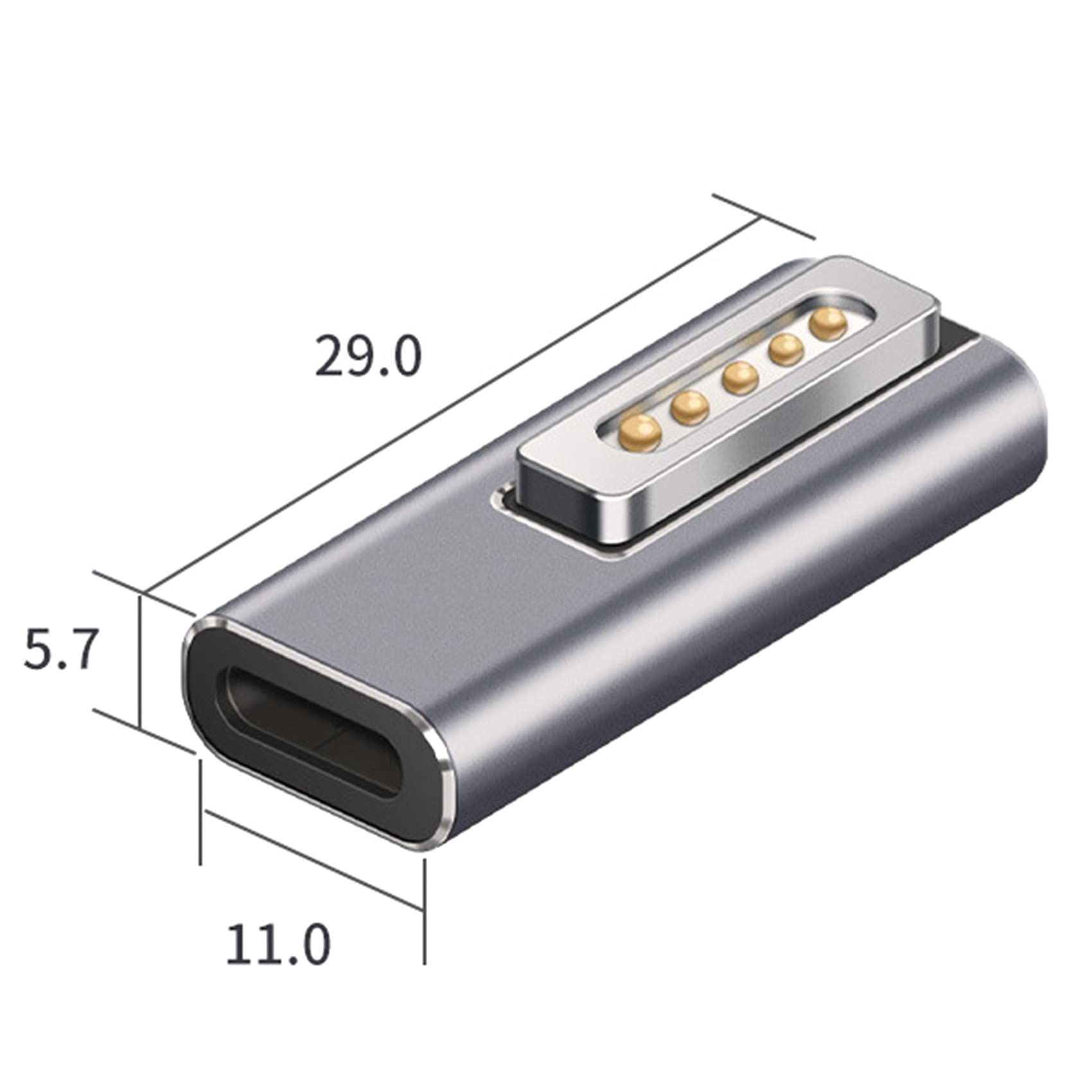 for Notebook Type-C Female to Magnetic Male Laptop Adapter with Indicator PD Trick Adapter for Magsafe2 โ image 3