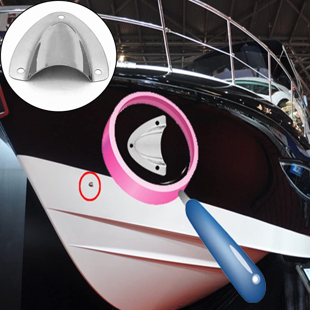 4 Pieces Stainless Steel Marine Vent Cover Air Outlet Protective Cap for Boat Cable and Transducer Wiring โ image 3