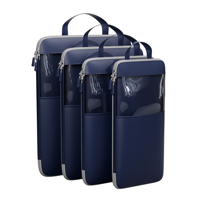 Mu Family Travel Storage Bag Portable Compressible Cube Grey Extra large【30*12*41】 — image 4