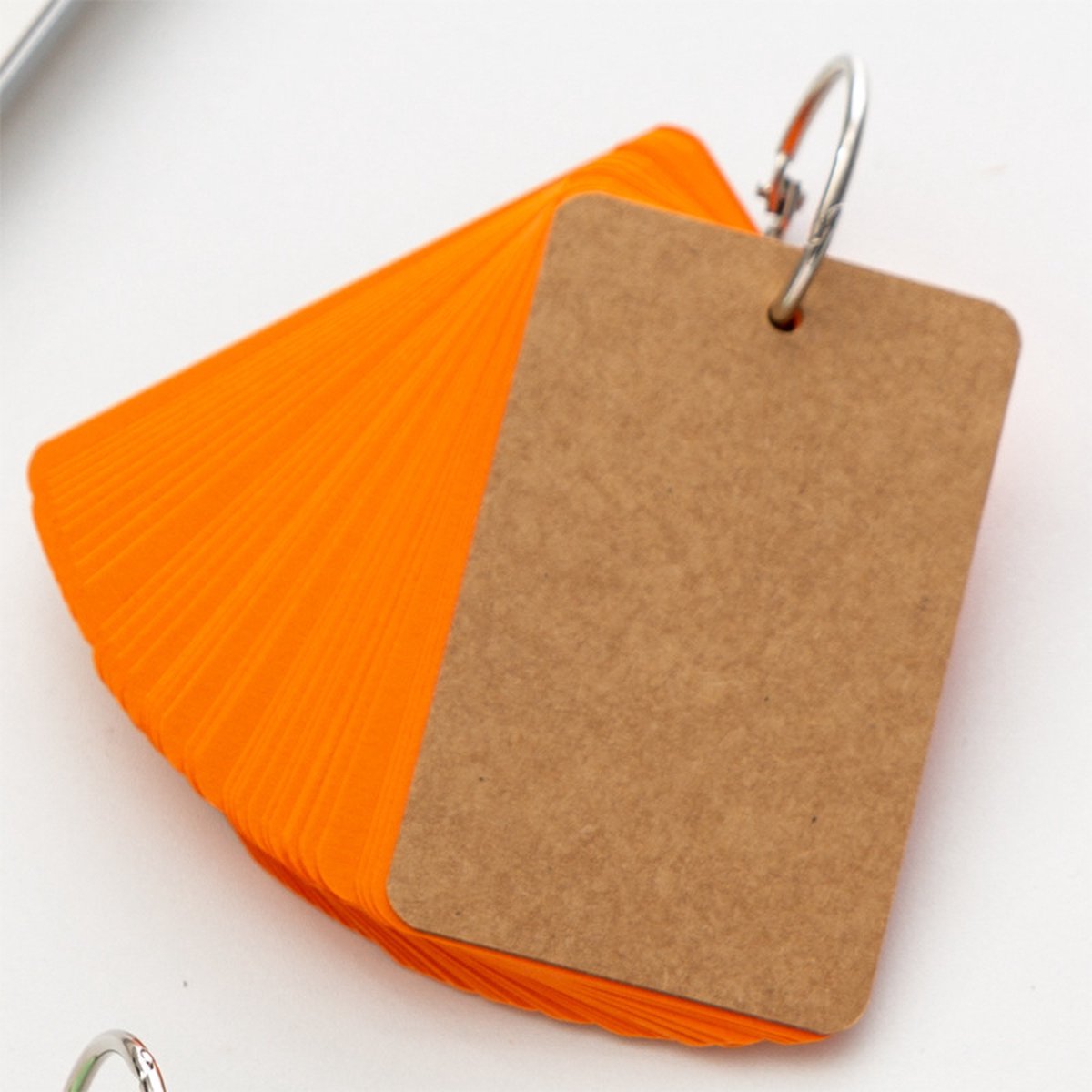Index Cards - 4 Colors - Flashcards - Vocabulary Cards - Lined - Colorful Learning Cards - Flashcards 200 Pieces - Learning Vocabulary with Rings - Learning — image 5