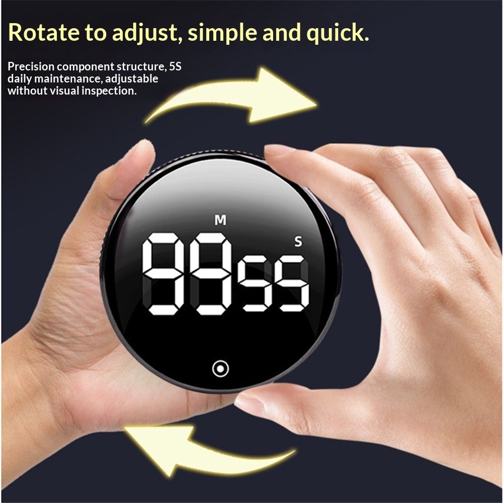 Digital Kitchen Timers, Visual timers Large LED Display Magnetic Countdown Countup Timer for Classroom Cooking Fitness Baking Studying Teaching, Easy for Kids — image 2