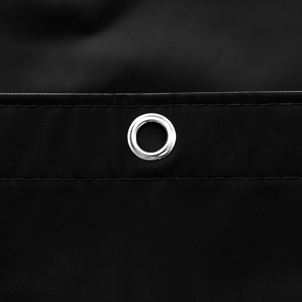 Shower Curtain Anti-Mold - Bath Curtain - PEVA - Including Rings - Waterproof - Rustproof - Suitable for Bathroom - 180 × 100cm - Black — image 4