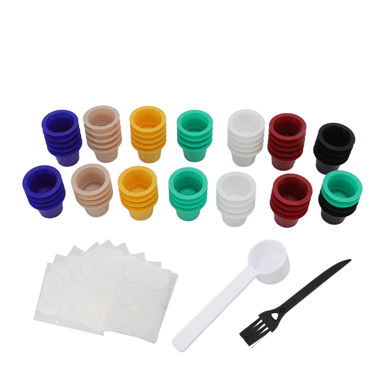 60Pcs Refillable Disposable Coffee Capsule Cup Coffee Capsule Filter Cup for Nespresso Cafe Milk Tea Shop — image 5