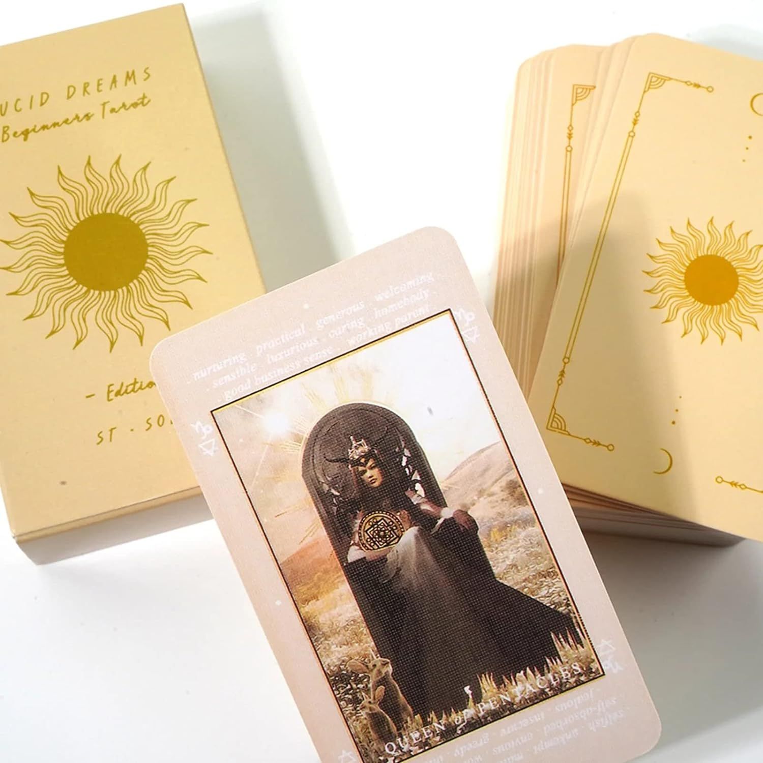 Tarot Deck Cards for Beginners for Young Kids | 78 Tarot Cards Set Gift for Tarot Lovers (Size - 10.3 * 7 * 2.5cm) โ image 3
