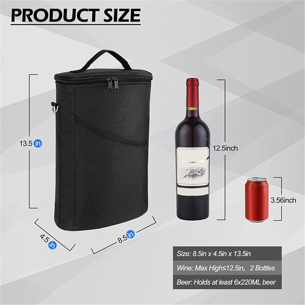 Wine Travel Bag Tote for Picnic Beach โ image 2
