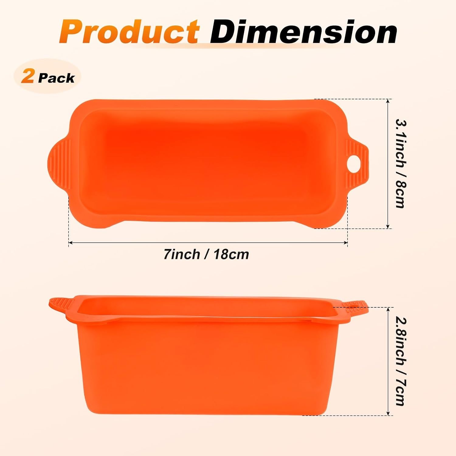 2 Pack Reusable Silicone Grease Cup Liners, Heat Resistant Drip Tray Inserts for 17, 22, 28 and 36 Inch Griddles, Orange โ image 2
