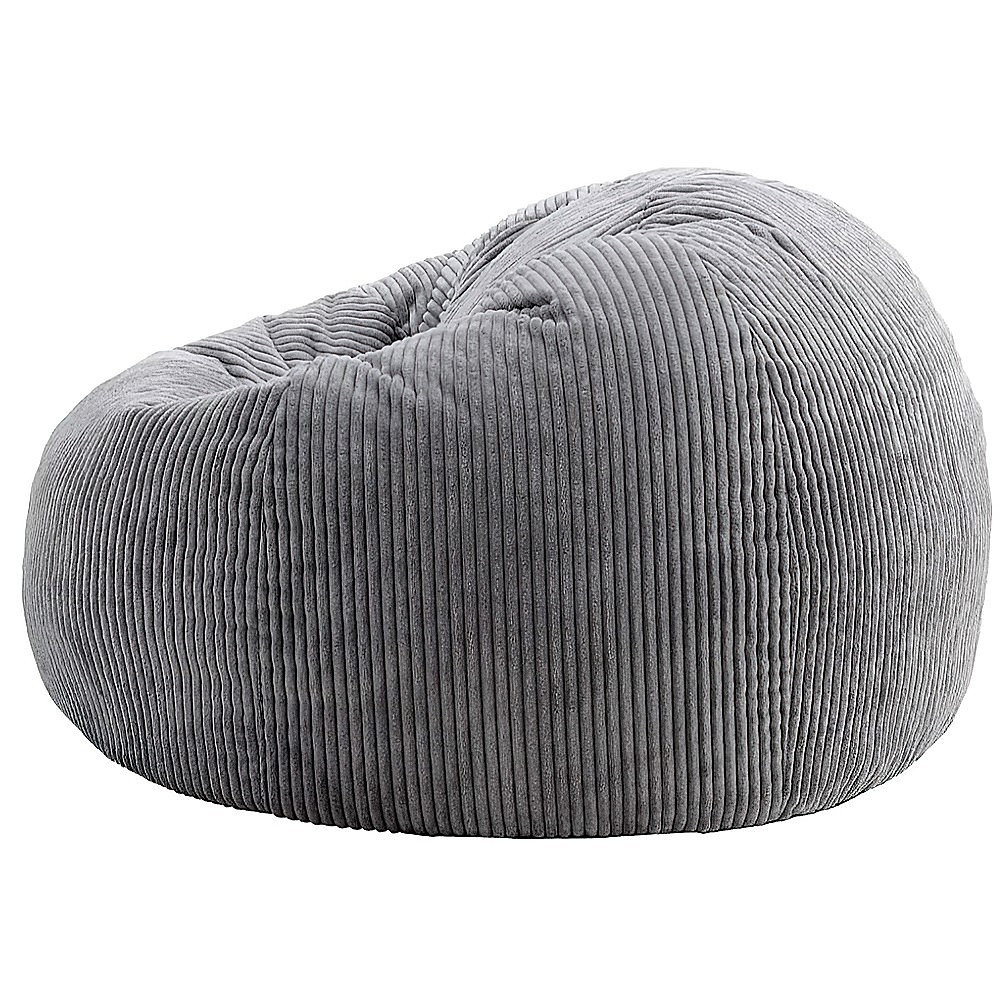 Jumbo Cord Beanbag Chair Cover Unfilled Large Bean Bag - Grey โ image 4