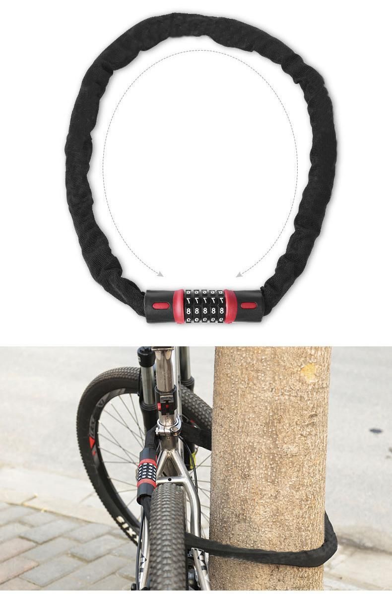 Bike Combination Lock - Black Grey, 1.2m — image 5