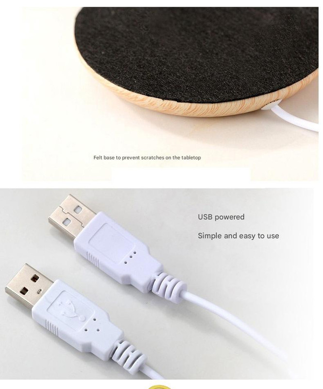 USB Cup Warmer - Black Electric Beverage Warmer for Desk, Office and Home โ image 2