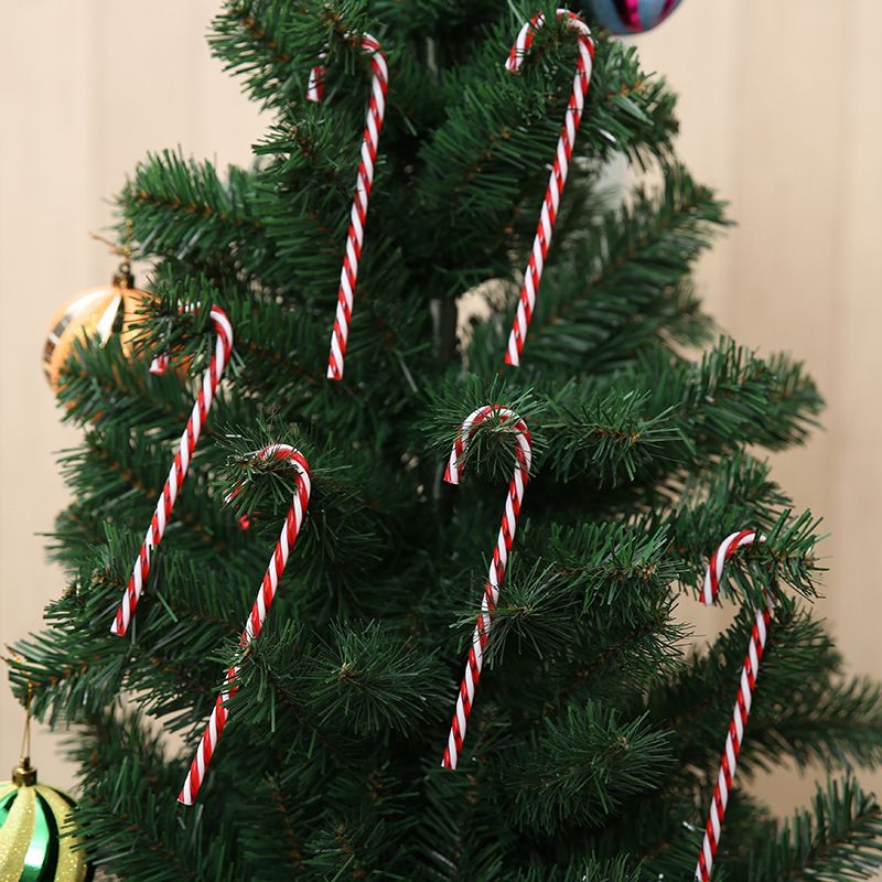 12pcs Christmas Candy Cane Twisted Plastic Candy Cane Xmas Tree Decoration for Christmas Tree Hanging Ornaments โ image 2