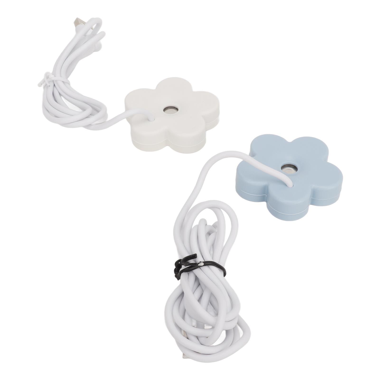 Small Flower USB Humidifier Creative Cute Atomization Mist Maker Portable Waterproof Air Humidifier White Blue β image 4