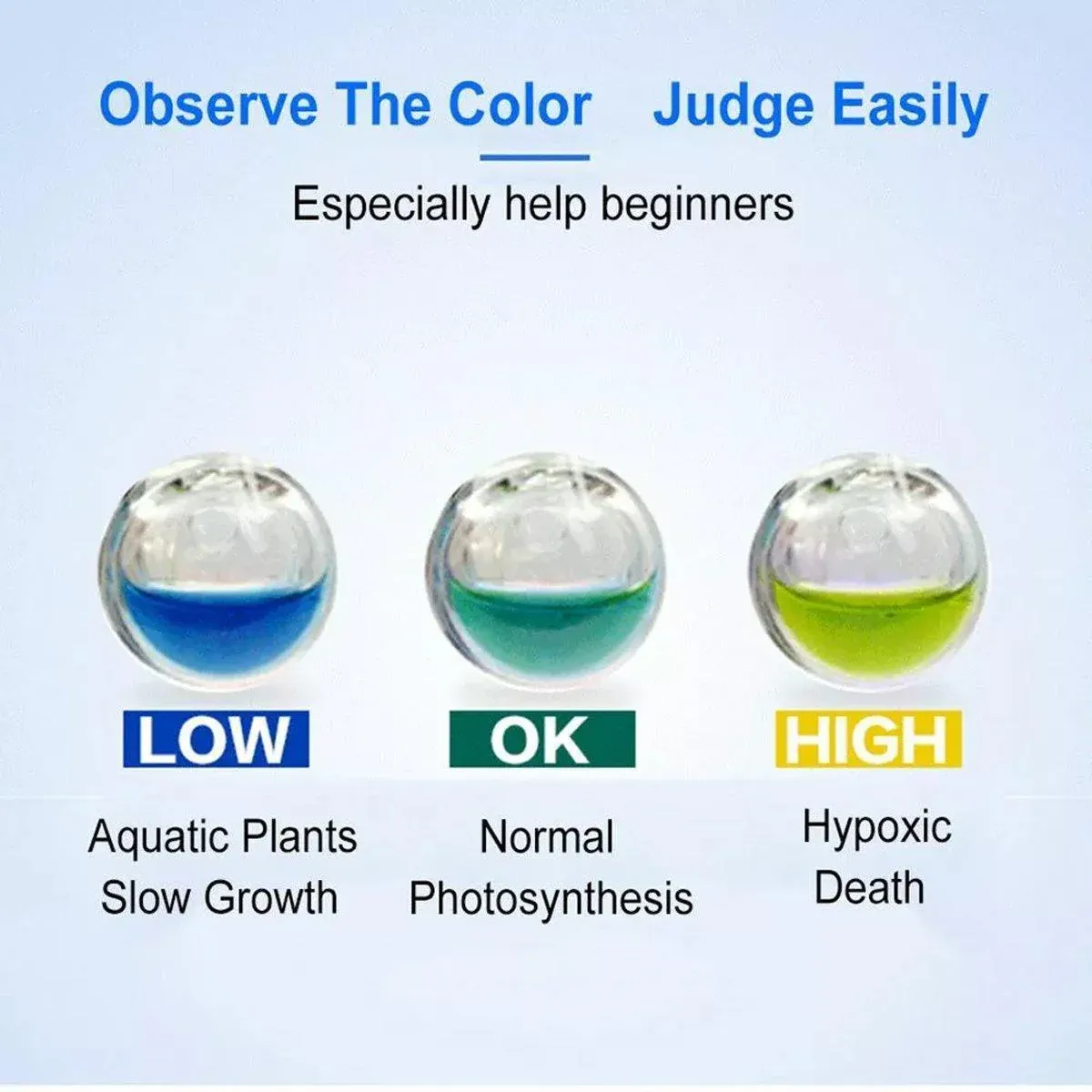 Aquatic CO2 Drop Checker Glass Aquarium Monitor Kit Accurate Fish Tank Tester - Crystal ball โ image 6