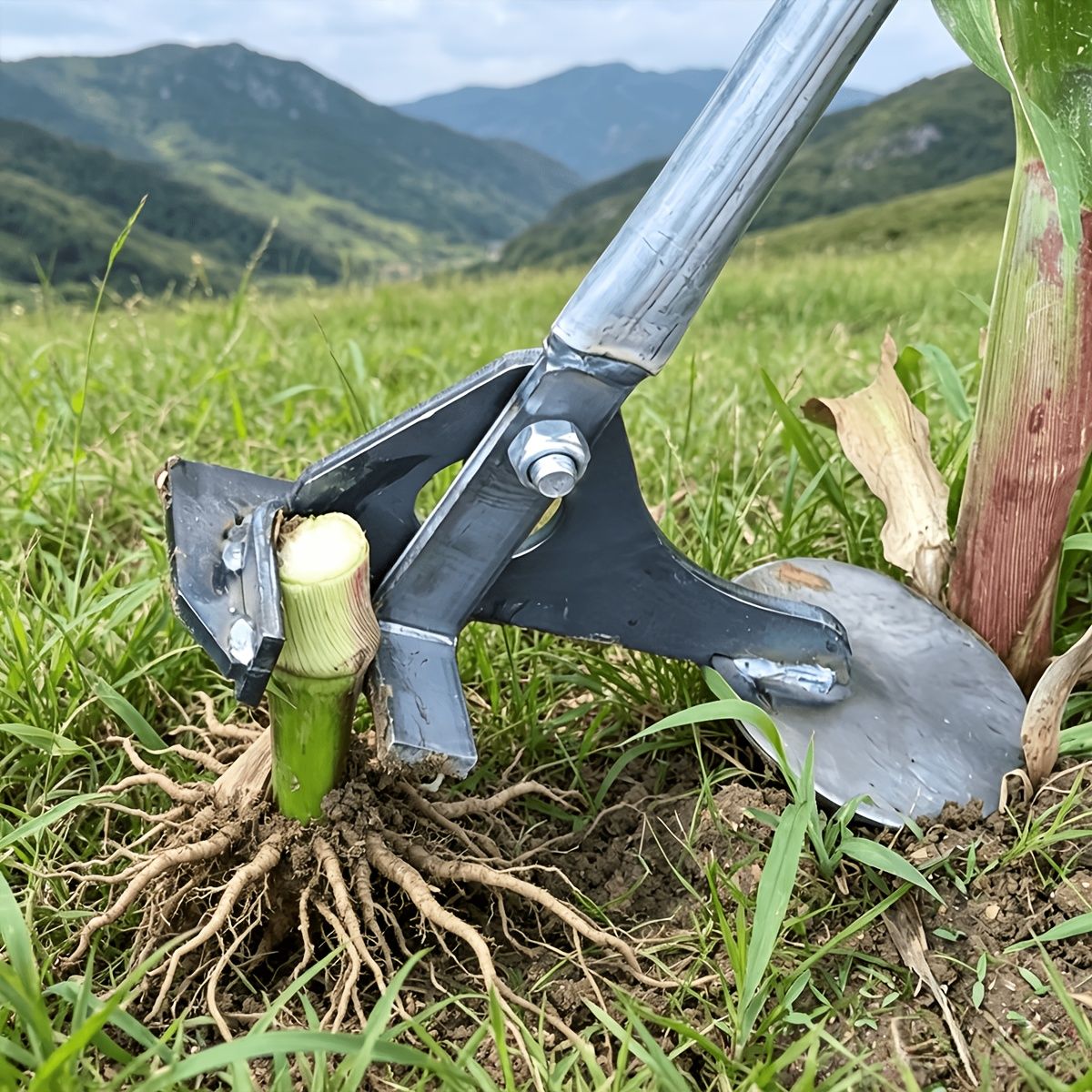 Manual Tree Root Cutter Heavy Duty for Garden and Farm Use-Grey โ image 4
