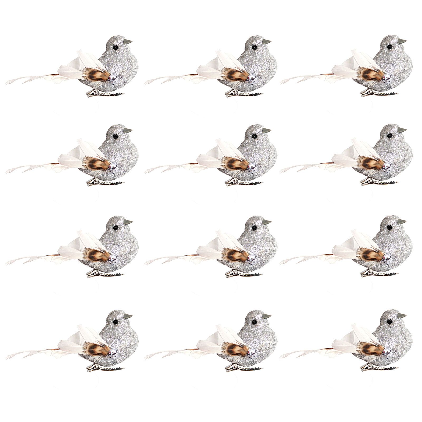 Imitation Feather Bird Multipurpose Fade Resistant Fake Feather Bird Ornament for Flowers Handicrafts Fairy Garden
