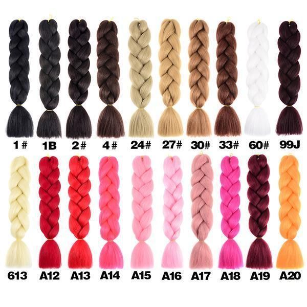 Gradient reggae braids, orange, 6 giant braids — image 2