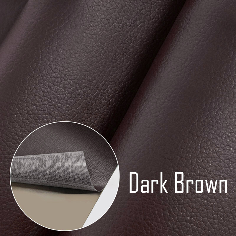 Self-Adhesive Repair Patch Faux Leather 50x138 cm Dark Brown โ image 2
