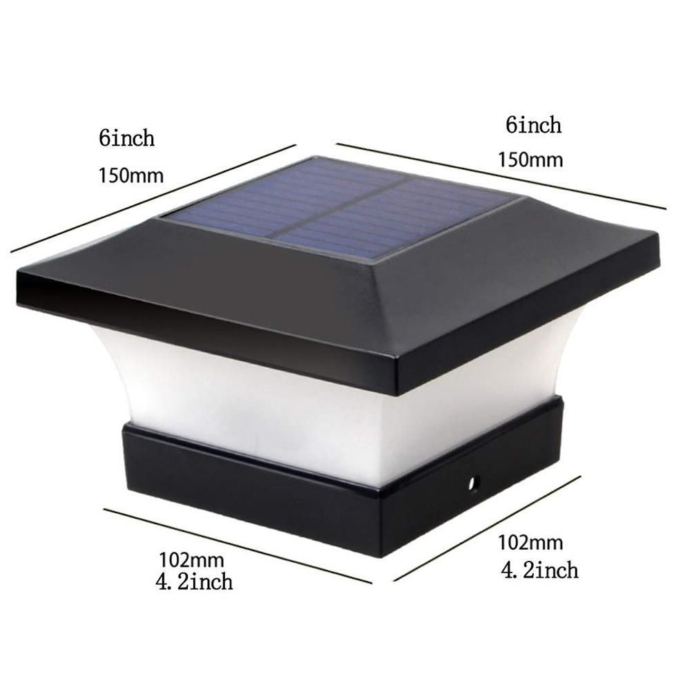 Solar Column Headlight IP65 Waterproof Outdoor Wall Light Fence Light Coffee Garden Light for Household Public Garden Courtyard — image 3