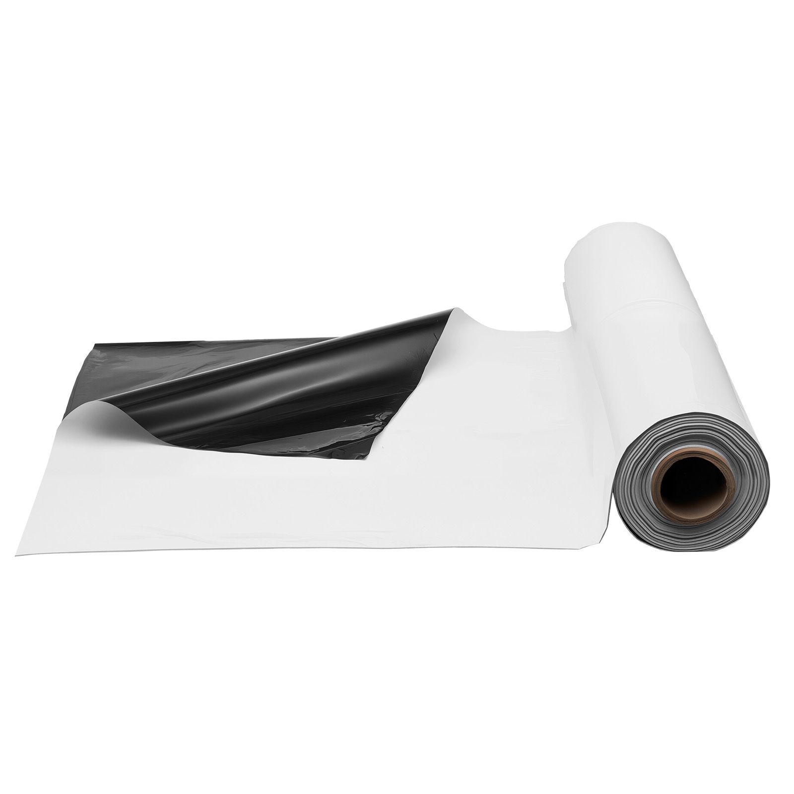 14 Mil Plastic Sheeting Heavy Duty 10' x 100', Thick Plastic Sheeting Roll, Plastic Drop Cloth Painters Tarp Covering for Crawl Space Vapor Barrier, Black and