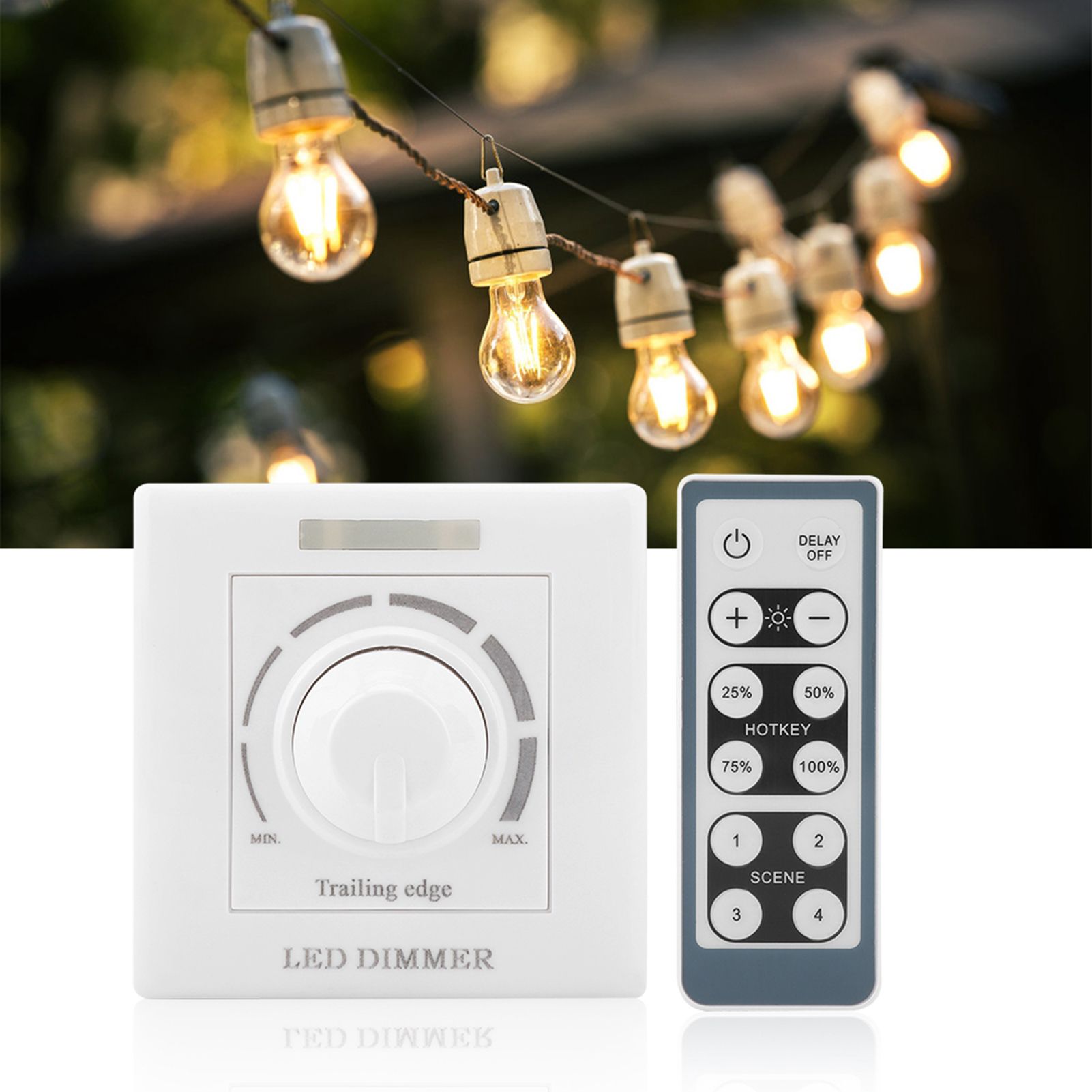 LED Light Adjustable Dimmer Switch Brightness Control IR Remote Controller 200W(220V) — image 3