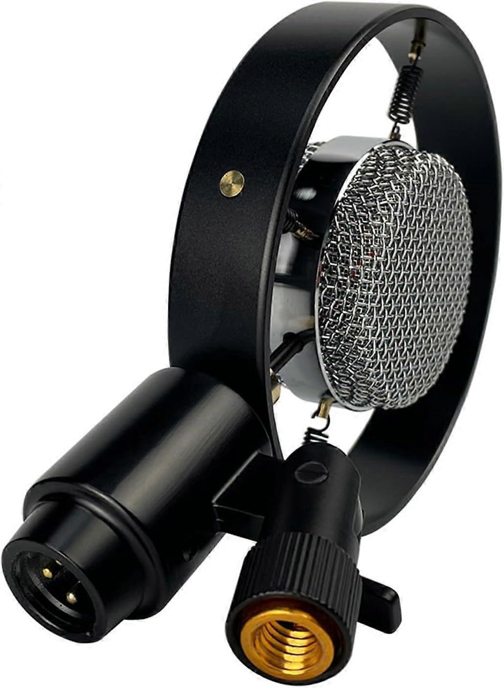 Retro Condenser Microphone Prop - Vintage Style Mic for Video or Decoration — image 2