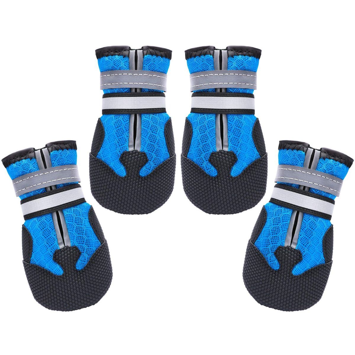 Breathable Dog Boots for Medium Large Dogs,Non-Slip Dog Shoes for Summer Hot Pavement,Lightweight Paw Protector Dog Booties for Outdoor & Indoor Hardwood — image 2