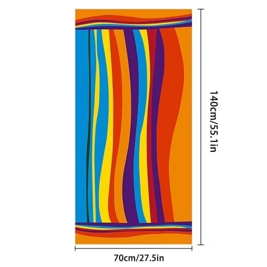 XXL Microfiber Beach Towel, Quick-Drying Lightweight Bath Towel for Beach, 70 × 140 cm — image 3
