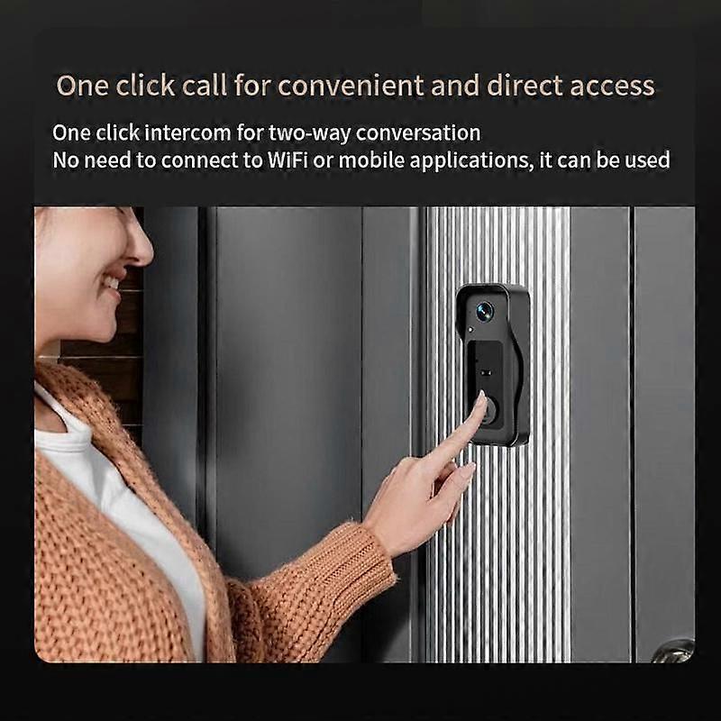 X6 Wireless Video Doorbell, Night Vision, Black โ image 5